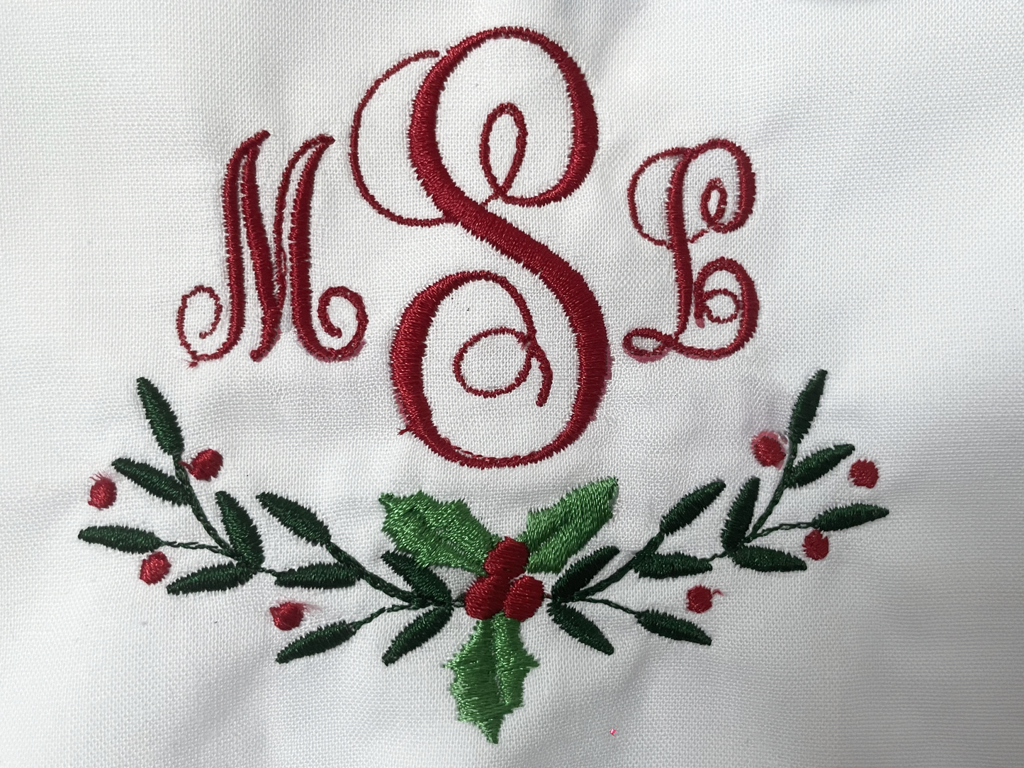 Christmas Monogrammed Initial Dress for Toddlers and Little Girls
