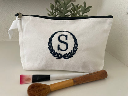 Laurel Initial Makeup Bag