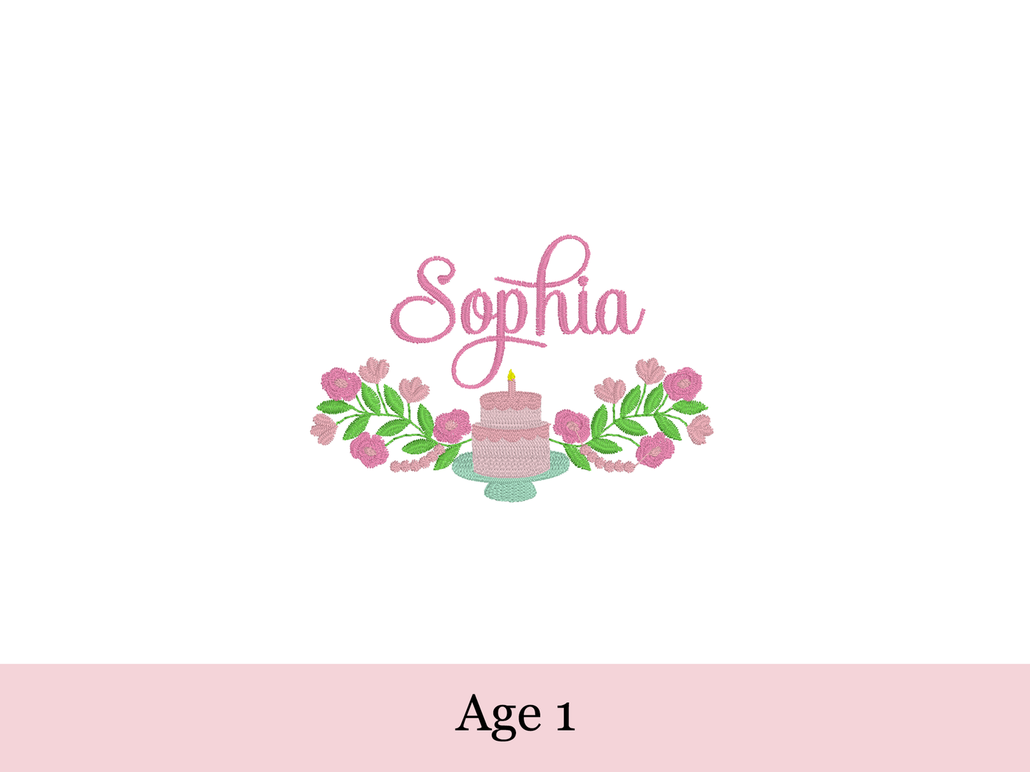 Personalized Birthday Embroidered Dresss