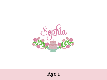 Personalized Birthday Embroidered Dresss