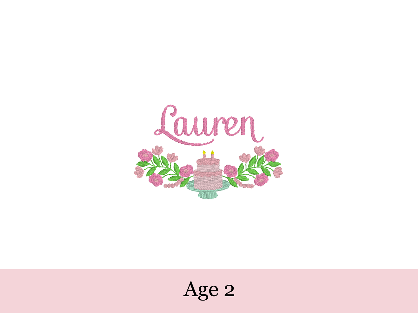 Personalized Birthday Embroidered Dresss