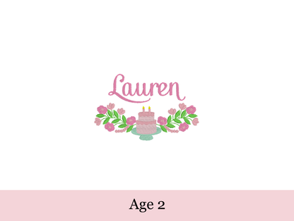 Personalized Birthday Embroidered Dresss
