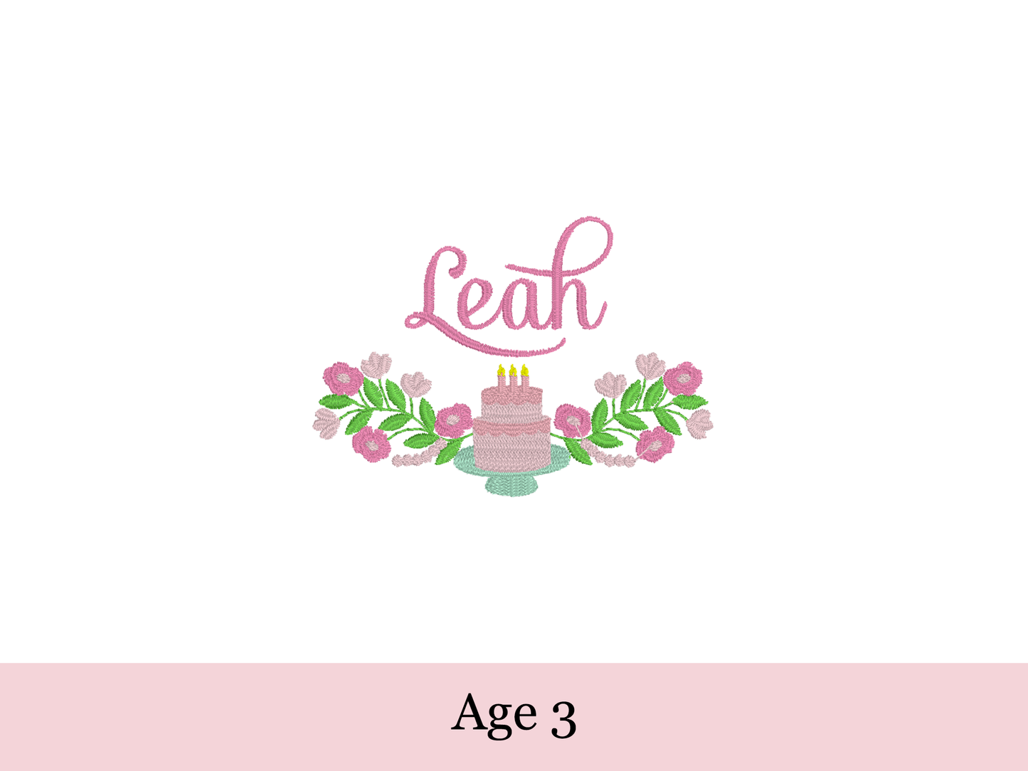 Personalized Birthday Embroidered Dresss
