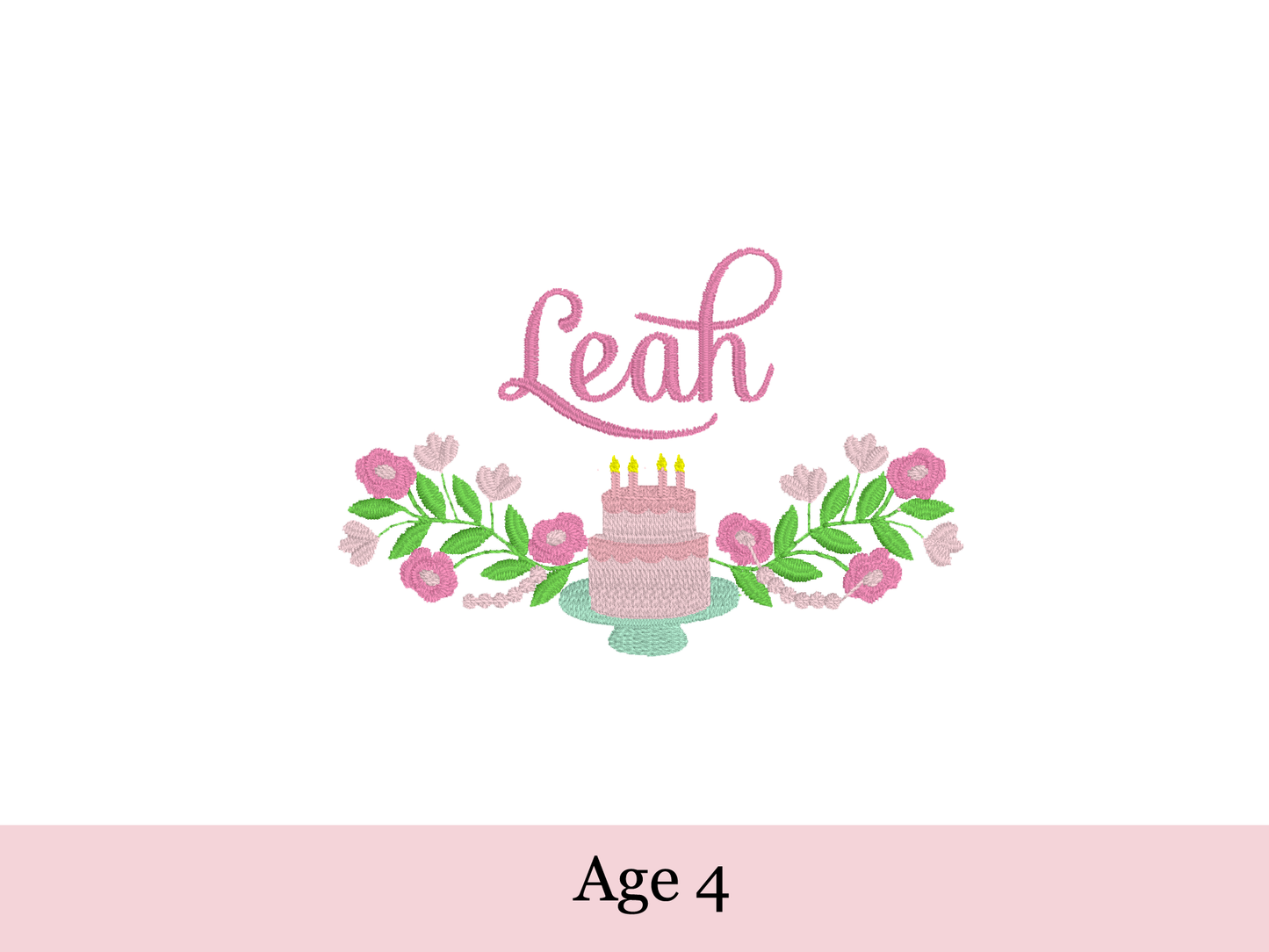 Personalized Birthday Embroidered Dresss