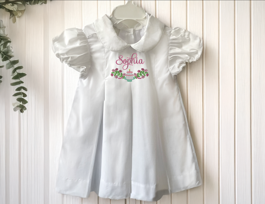 Personalized Birthday Embroidered Dresss