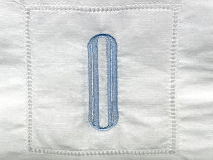 Personalized Cocktail Napkins Set of 4 – Custom Embroidered Initial