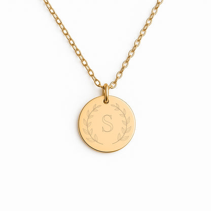 Personalized Laurel Initial Necklace