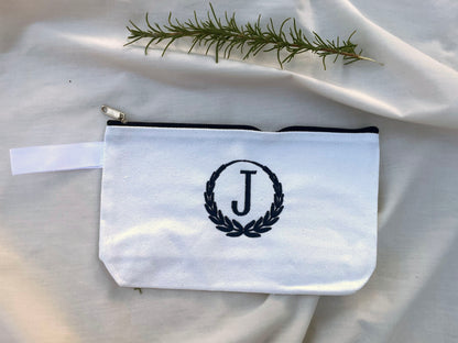 Laurel Initial Makeup Bag