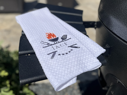 Personalized BBQ Grill Towel: