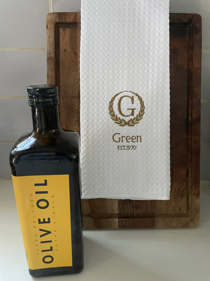 Monogrammed Family Towel – Last Name + Year | Custom Wedding or Anniversary Gift