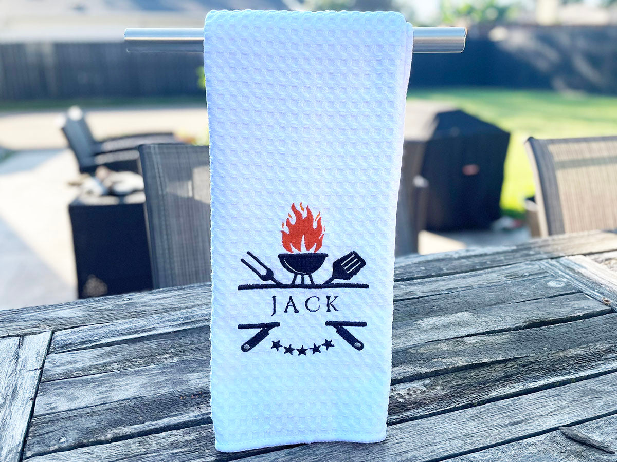 Personalized BBQ Grill Towel: