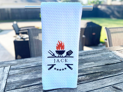 Personalized BBQ Grill Towel: