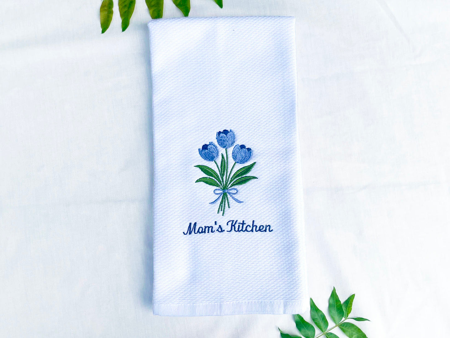 Personalized Tulip Kitchen Towel